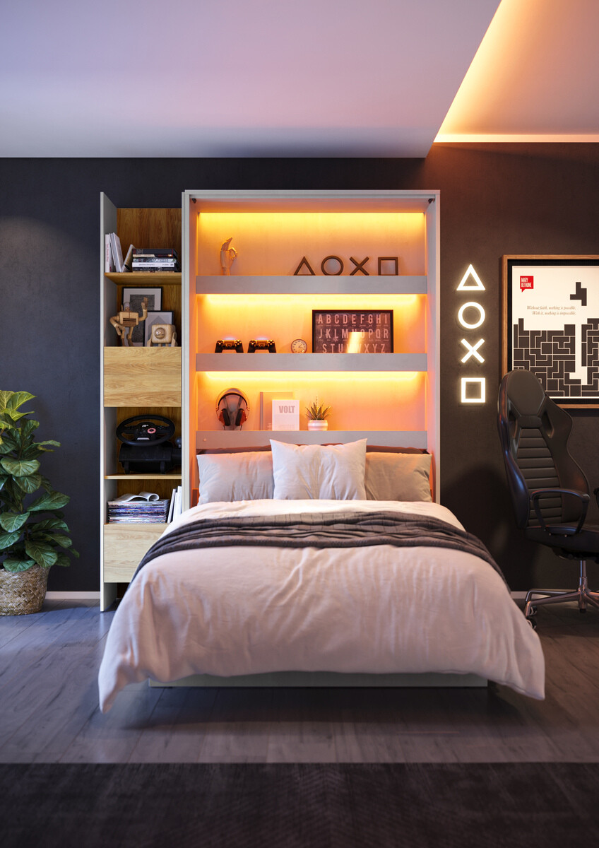 Szekrényágy Concept Pro Lenart I (90 x 200 cm)