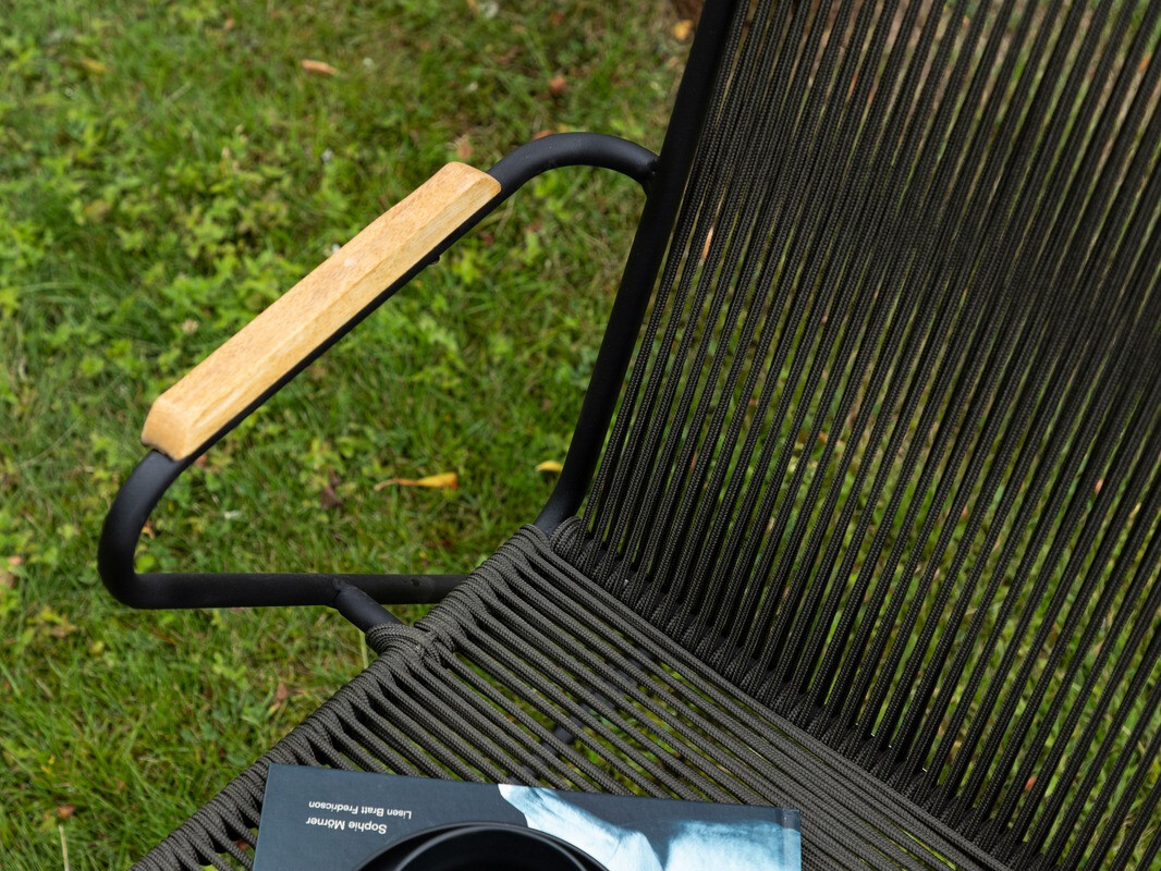 Asztal és szék garnitúra Dallas 3524 (Sötétszürke + Fekete)