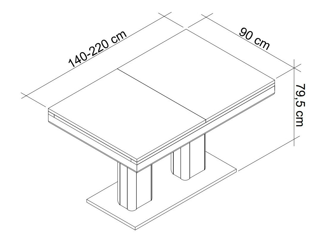 Asztal Findlay 199 (Artisan tölgy)