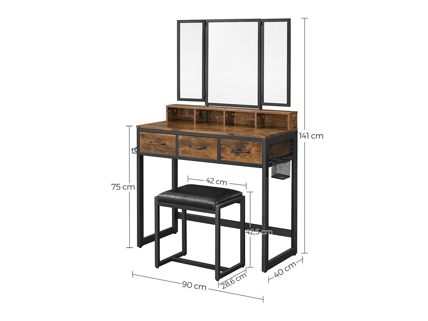 Fésülködő asztal Burbank 118