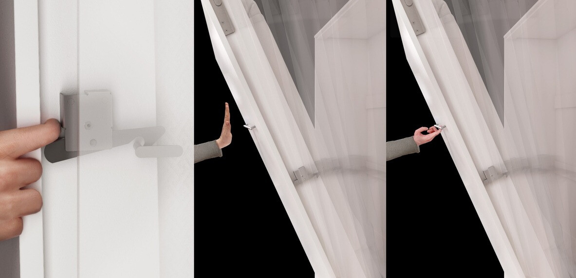 Szekrényágy Concept Pro Lenart Levfere 108 (Fehér + Fényes fehér)