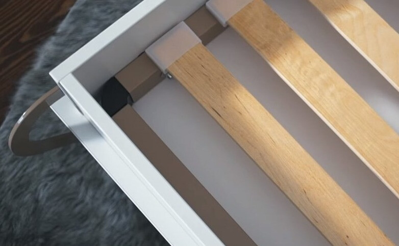 Szekrényágy Concept Pro Lenart Levfere 109 (Szürke)