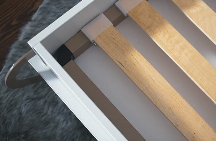 Szekrényágy Concept Pro Lenart Levfere 109 (Szürke)