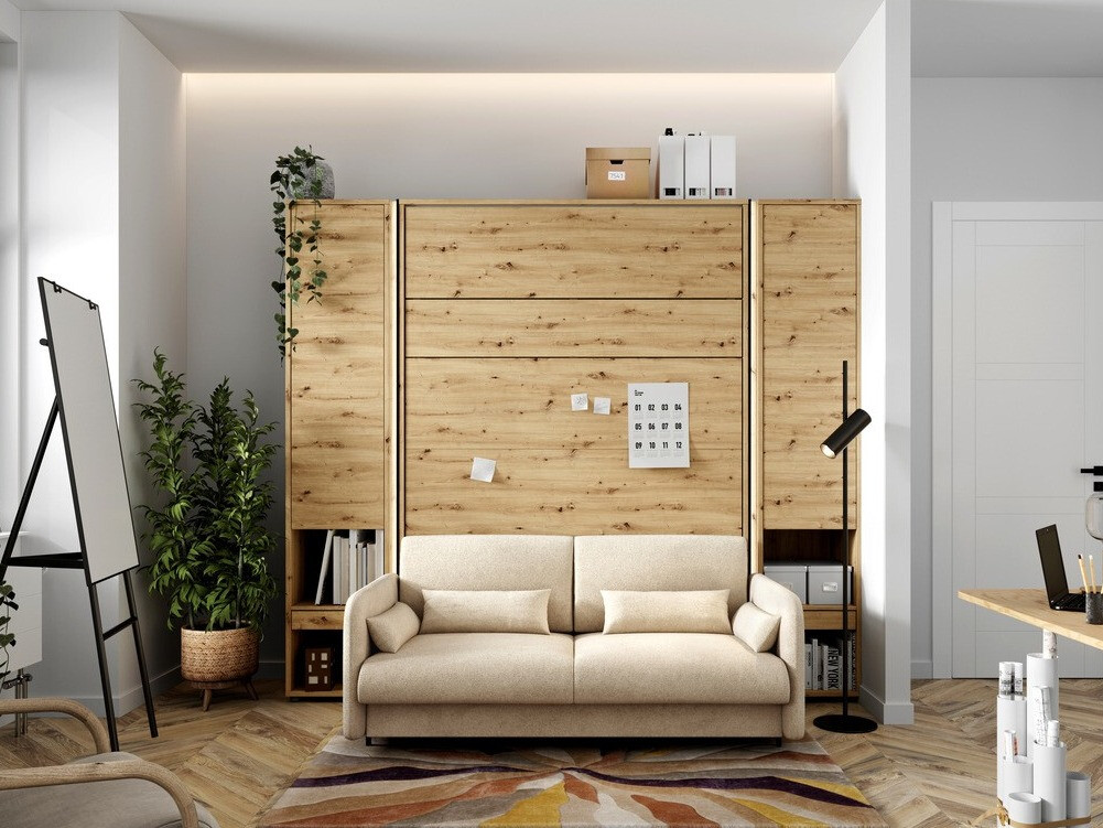 Bútorkészlet Concept Pro Lenart VI (Artisan tölgy + Bézs)