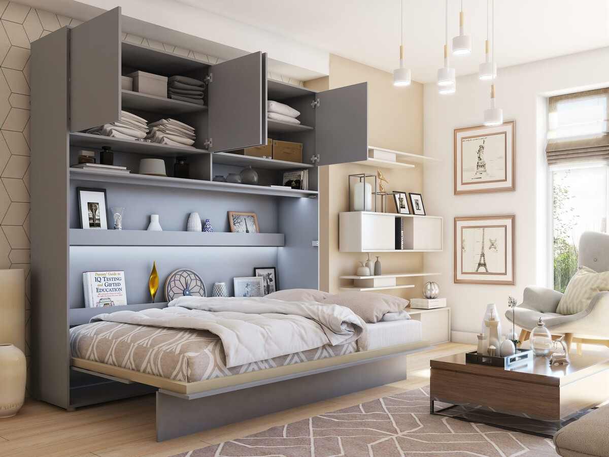 Szekrény Concept Pro Lenart Levfere 120 (Szürke)