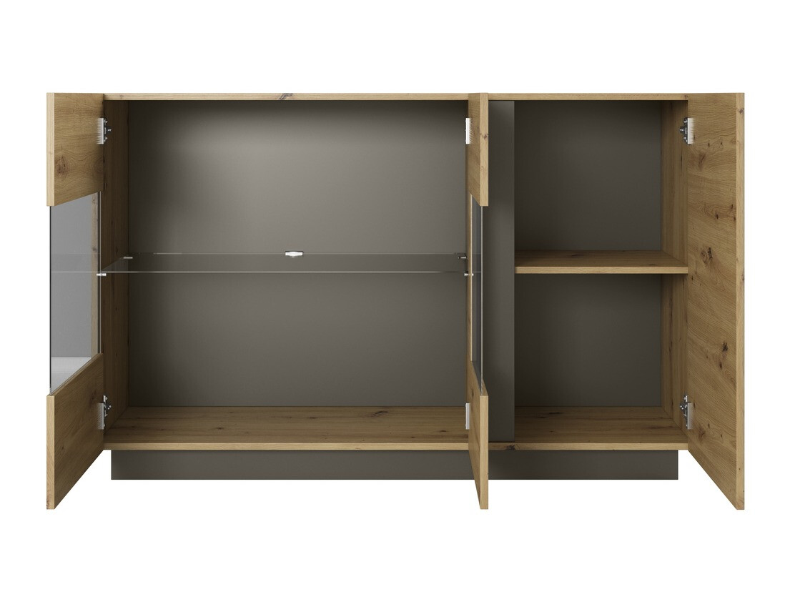 Szekrény Novbela 105 (Artisan tölgy + Grafit)