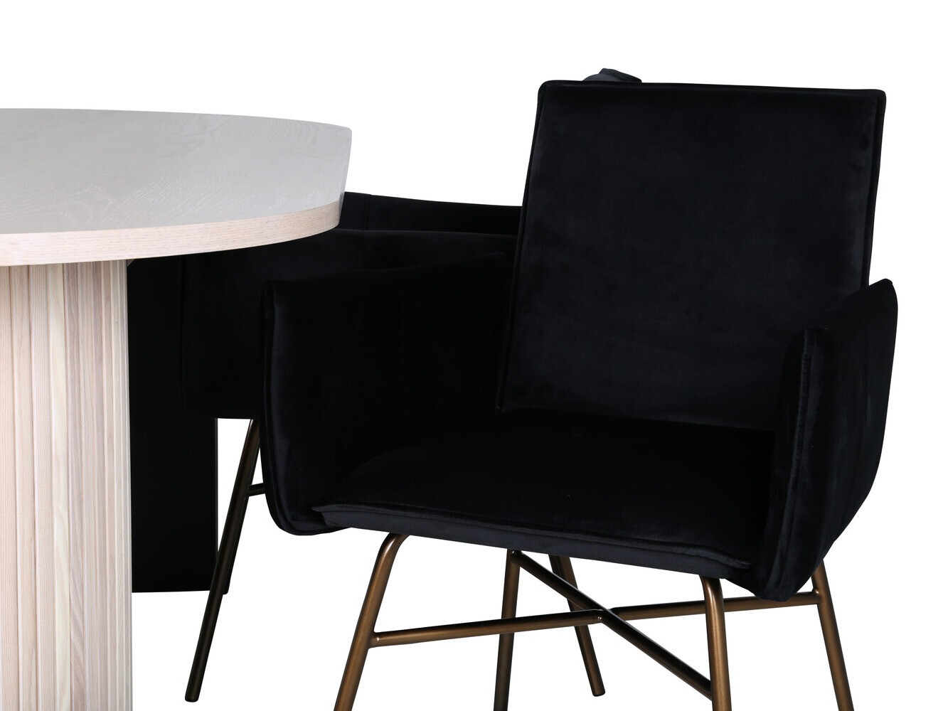 Étkezőgarnitúra Dallas 2751 (Fekete + Réz)