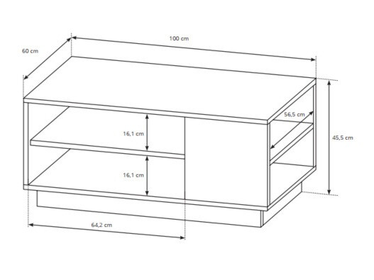 Nappali szett Novbela 113 (Artisan tölgy + Grafit)