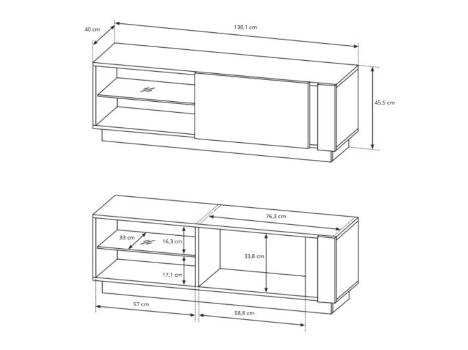 Nappali szett Novbela 113 (Artisan tölgy + Grafit)