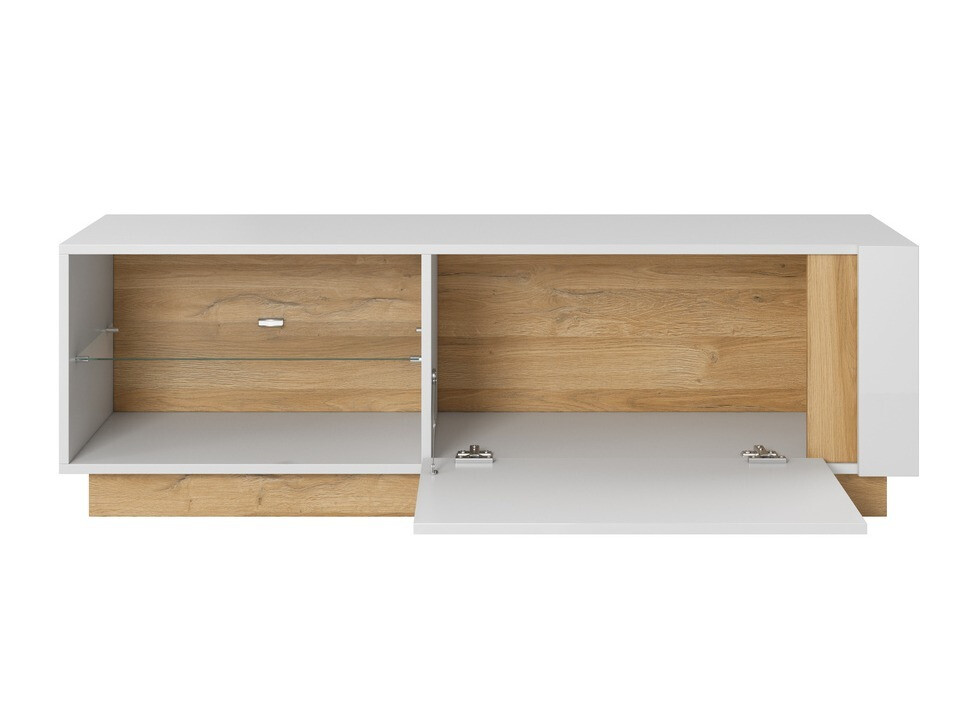 Nappali szett Novbela 113 (Fehér + Fényes fehér + Grandson tölgy)