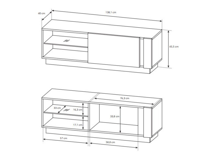 Nappali szett Novbela 113 (Fehér + Fényes fehér + Grandson tölgy)