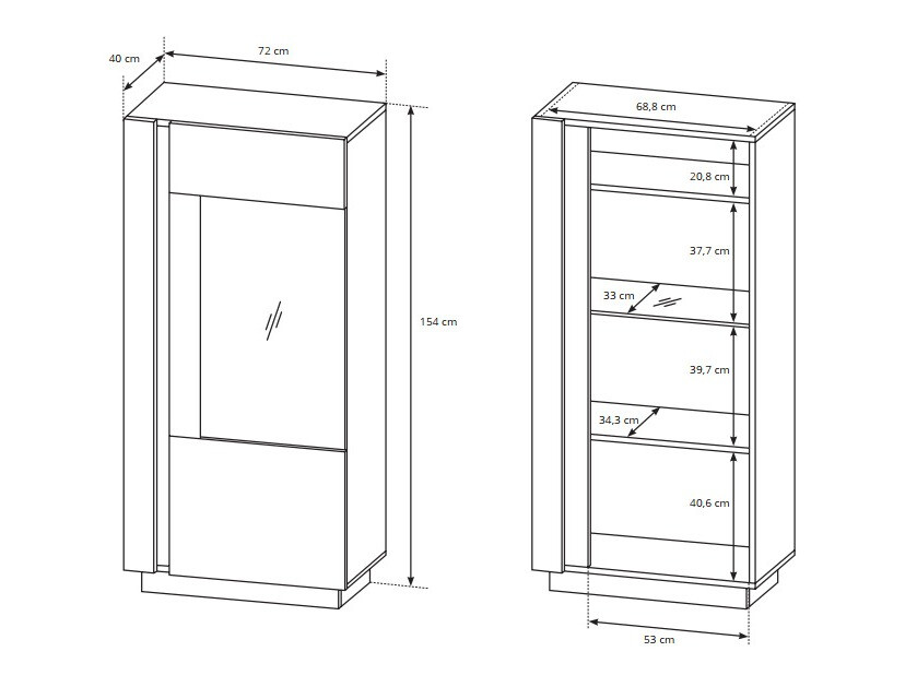 Nappali szett Novbela 113 (Fehér + Fényes fehér + Grandson tölgy)