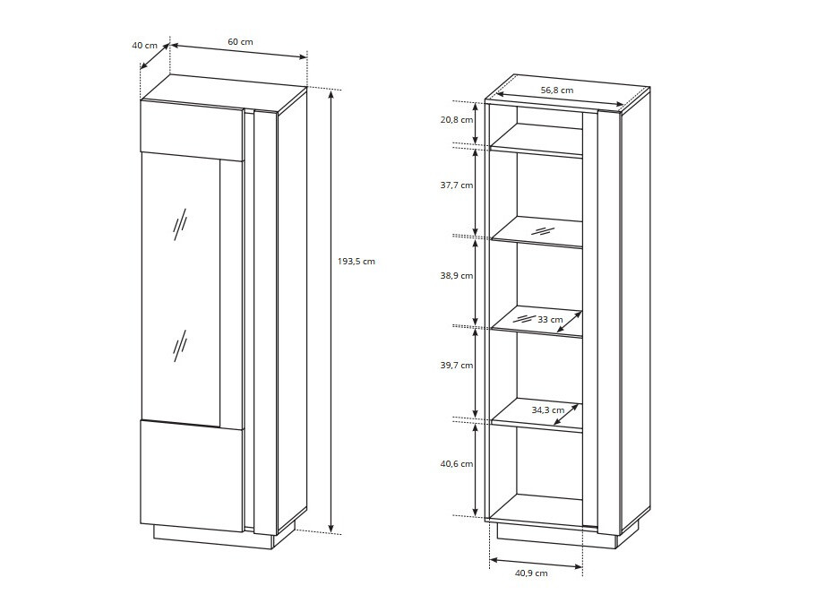 Nappali szett Novbela 114 (Fehér + Fényes fehér + Grandson tölgy)