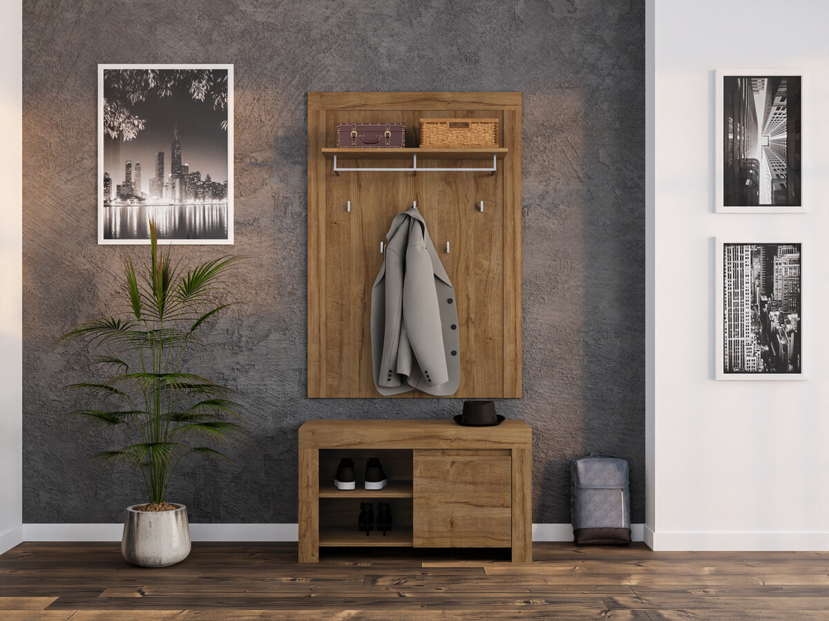 Előszoba garnitúra Sonsoru 140 (Tölgy)