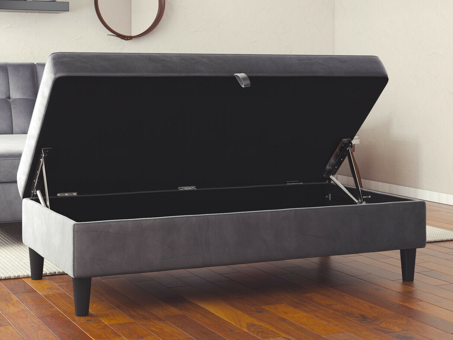 Kárpitozott pad Tulsa 536 (Szürke)