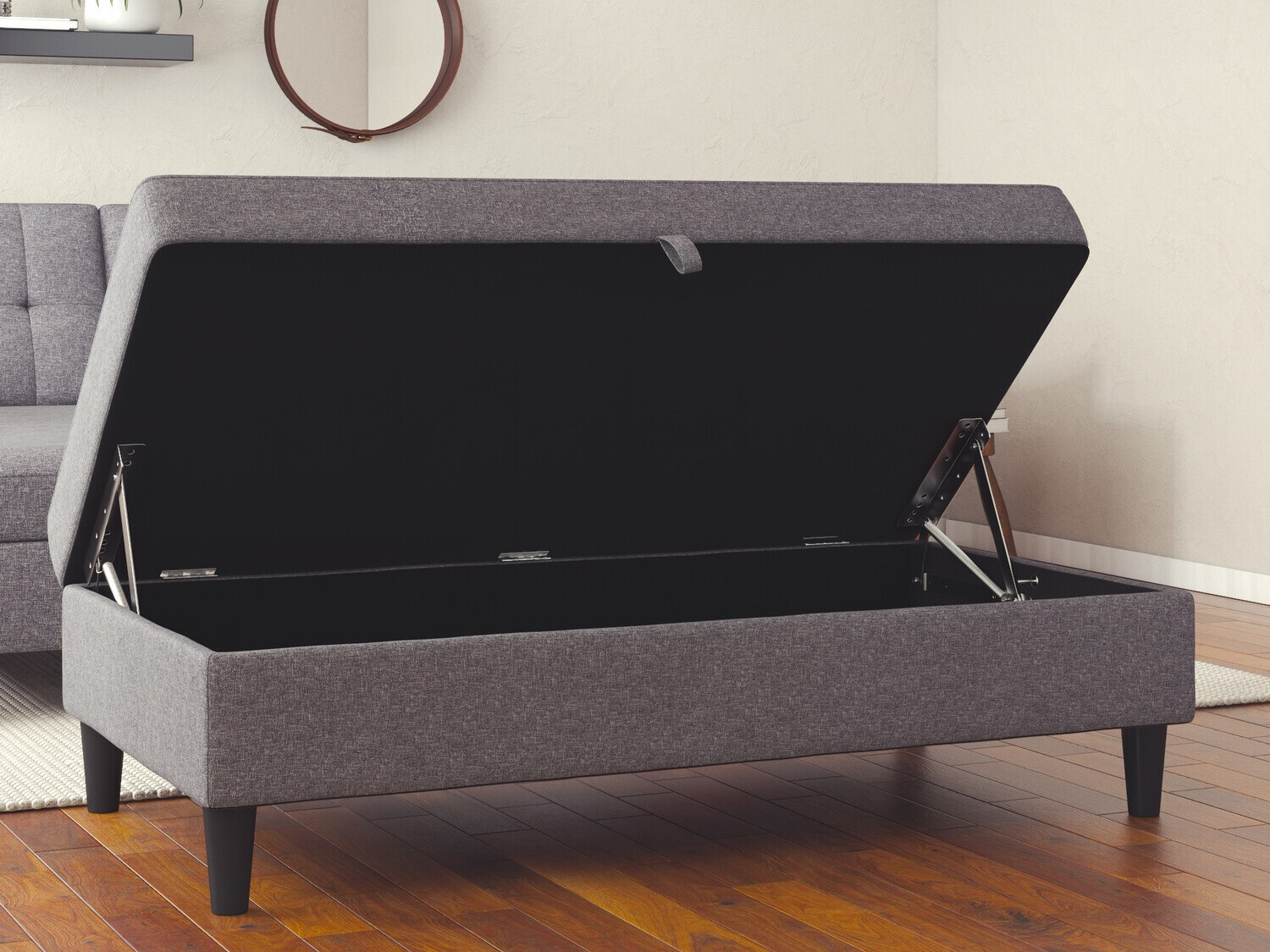 Kárpitozott pad Tulsa 537 (Világosszürke)