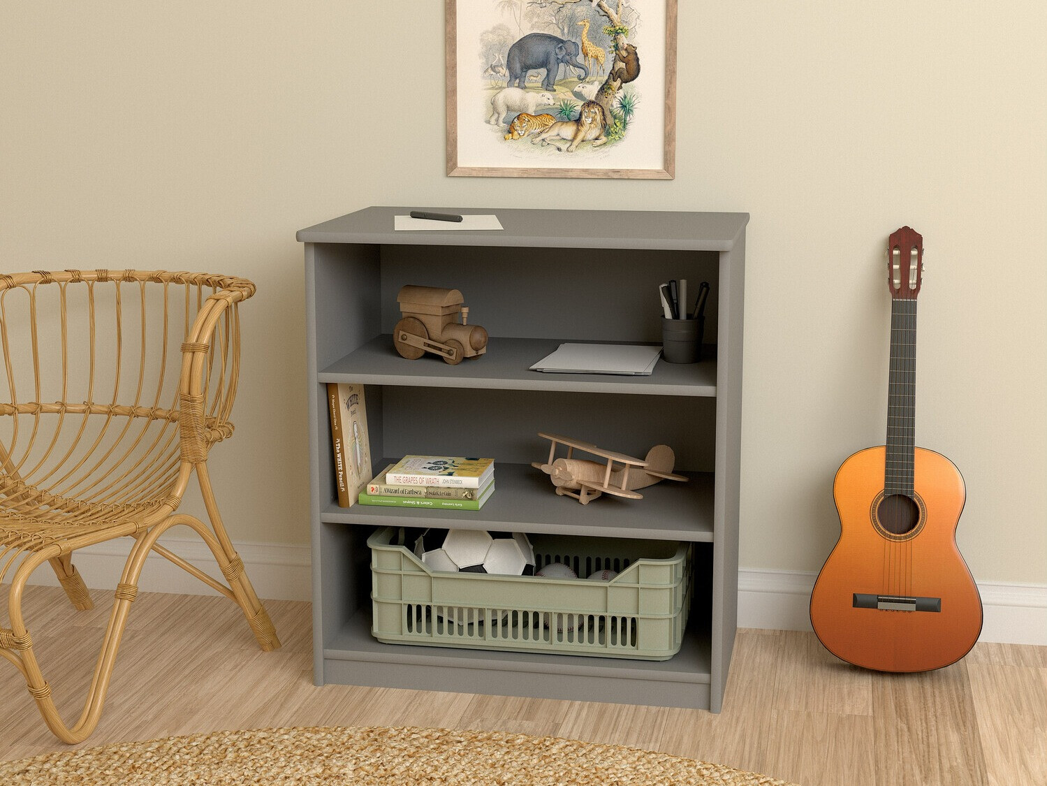 Könyvespolc Tustin E108 (Szürke)