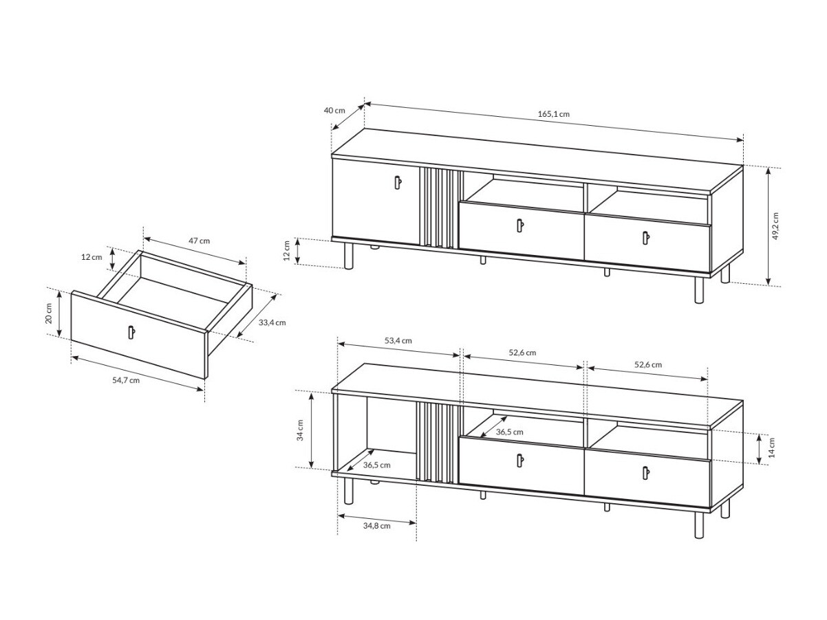 TV-állvány Sevcalu 100