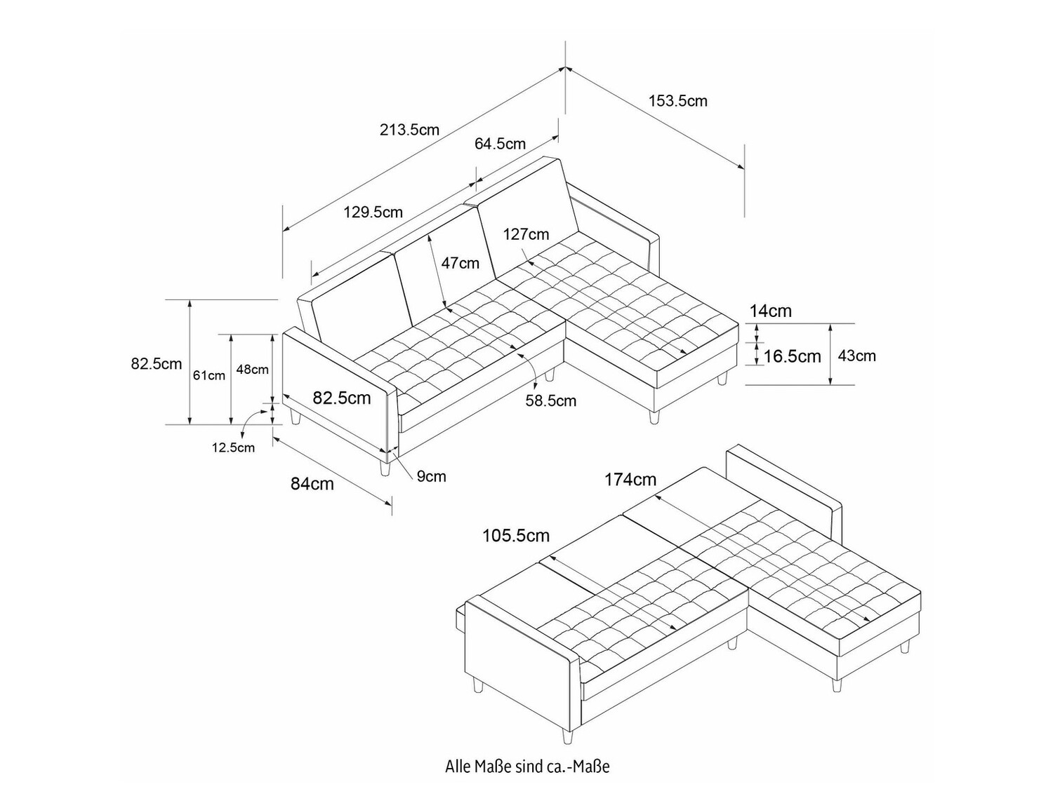 Sarokkanapé Tulsa 541 (Cappuccino)