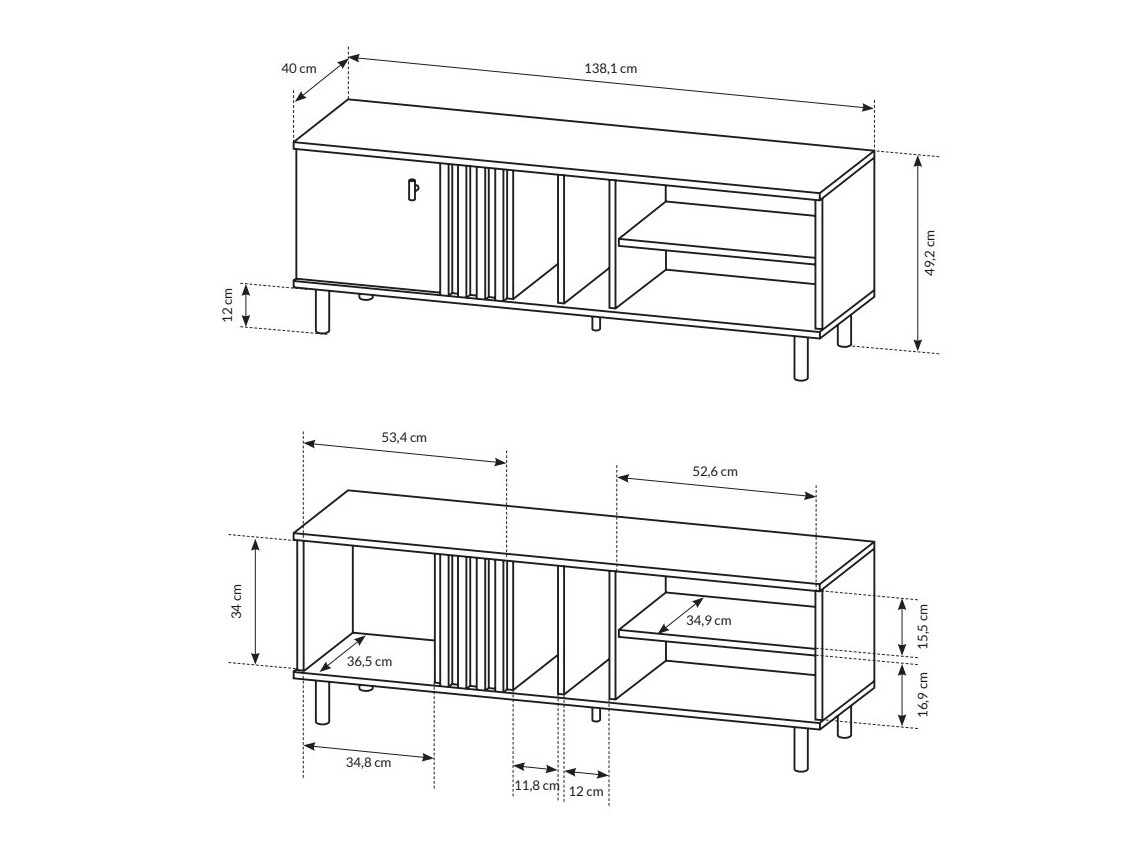 TV-állvány Sevcalu 101