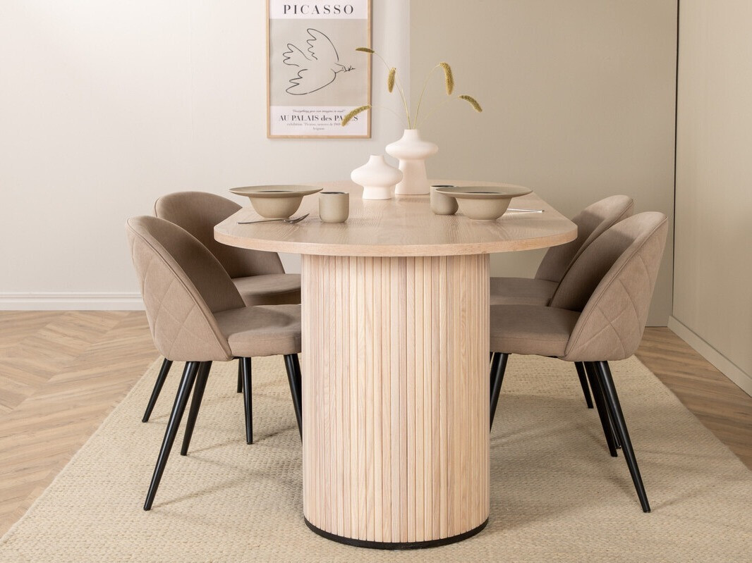 Étkezőgarnitúra Dallas 2765 (Krém + Fekete)