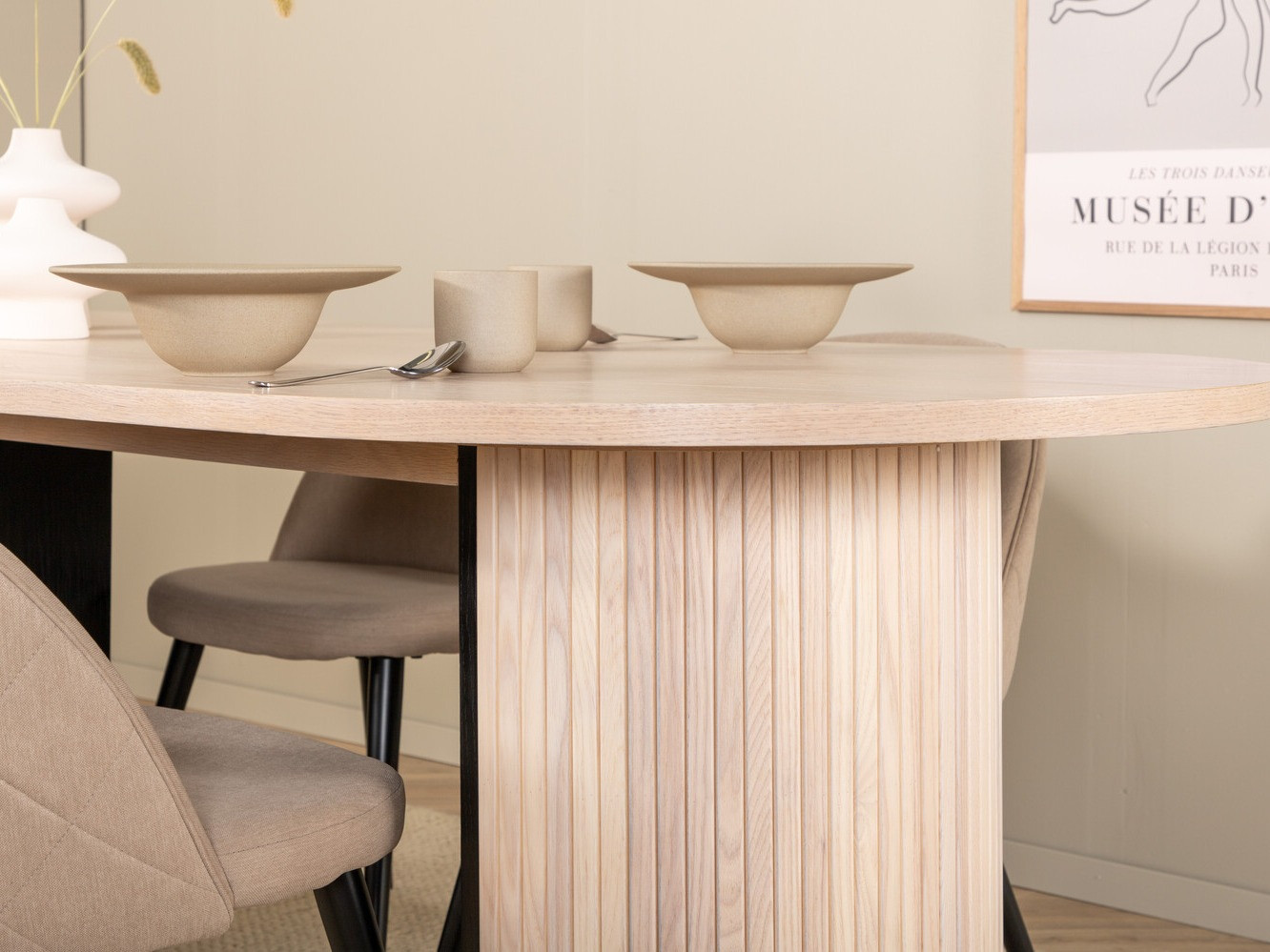 Étkezőgarnitúra Dallas 2765 (Krém + Fekete)