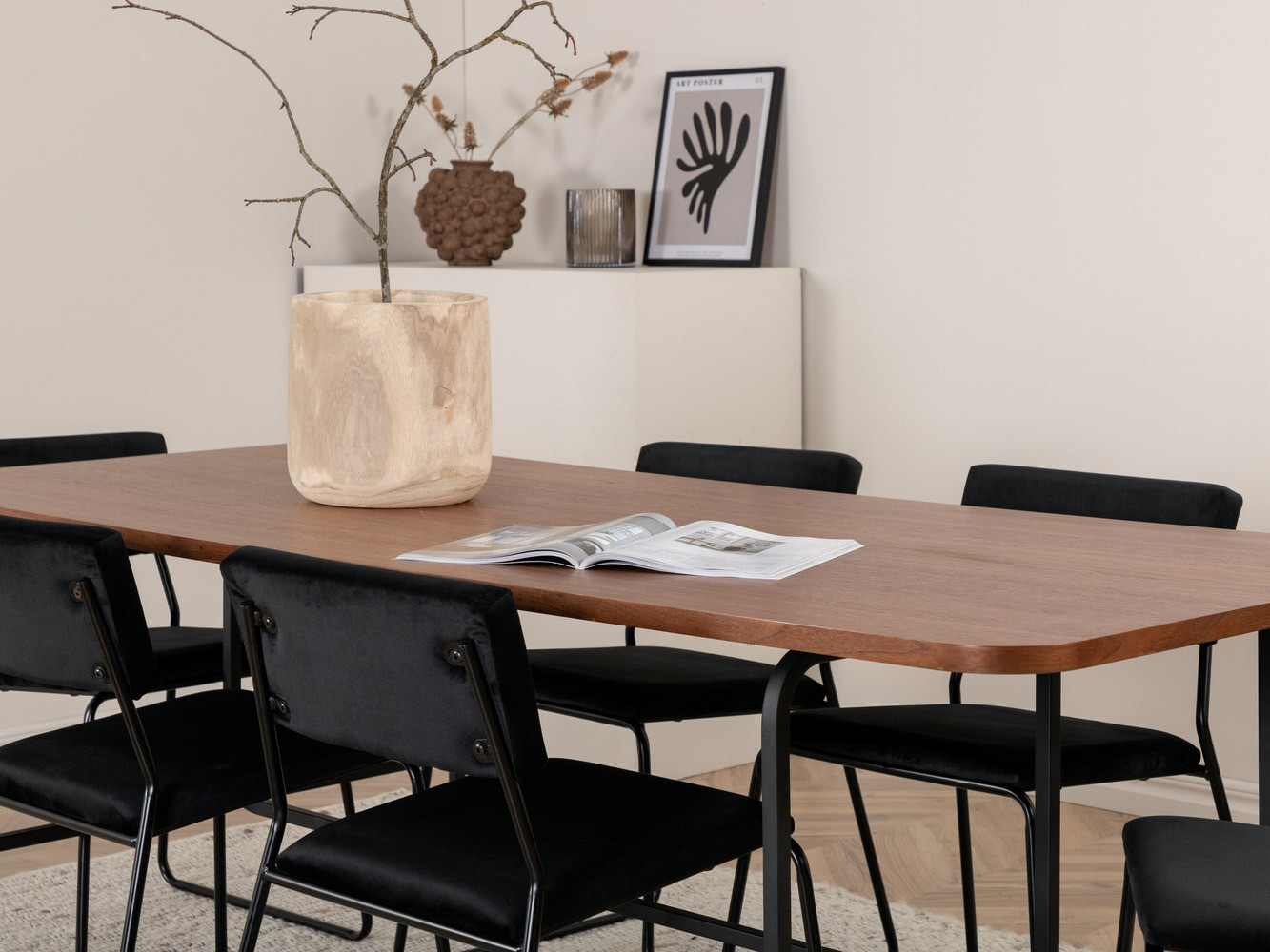 Étkezőgarnitúra Dallas 2795 (Fekete)