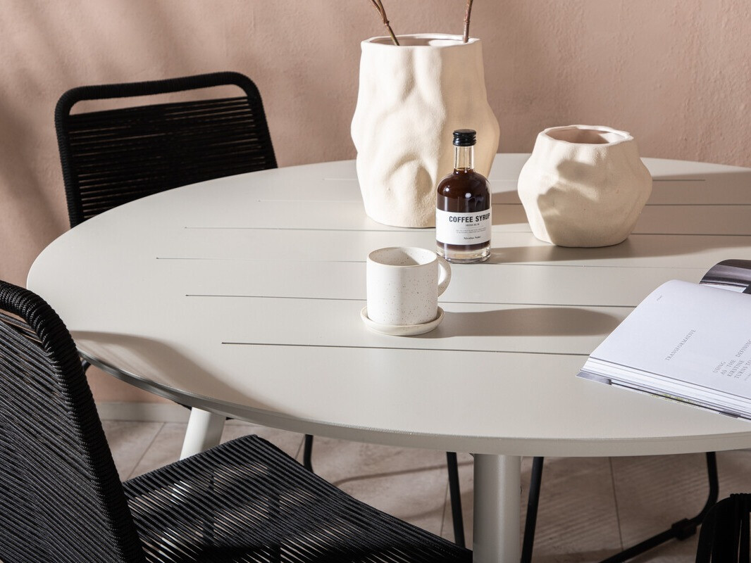 Asztal és szék garnitúra Dallas 3510 (Fekete)