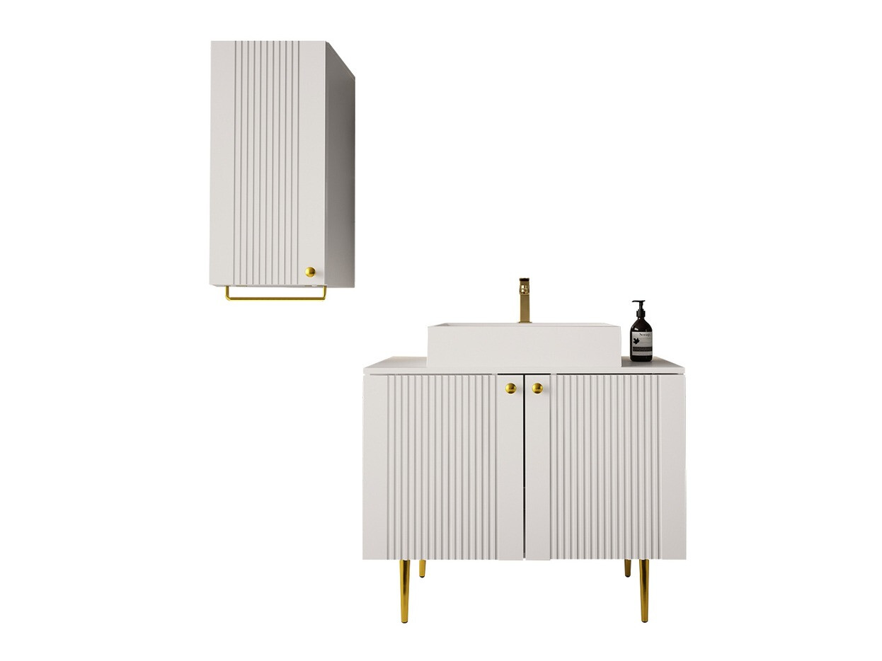 Fürdőszoba garnitúra Merced P106 (Fehér)