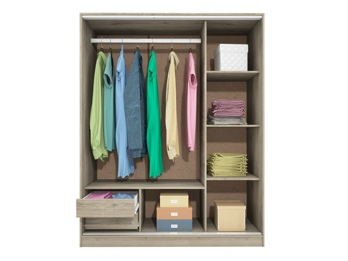 Gardróbszekrény Etfela 106 (Sonoma tölgy)