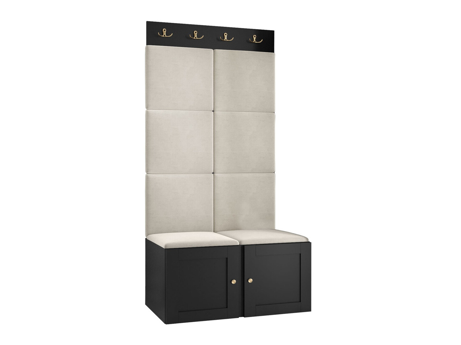 Előszoba garnitúra Hartford 375 (Fekete)