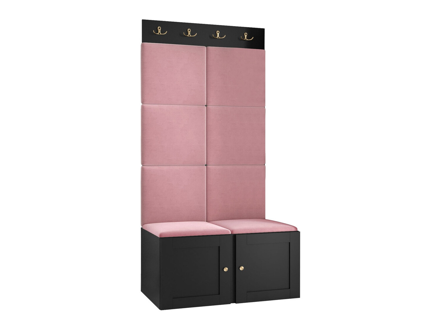 Előszoba garnitúra Hartford 375 (Fekete)