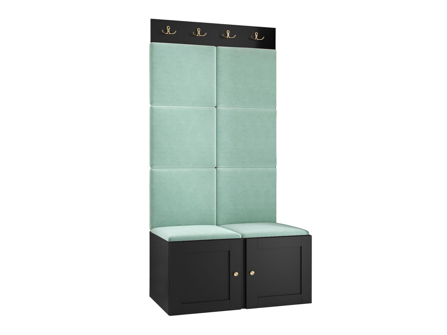 Előszoba garnitúra Hartford 375 (Fekete)