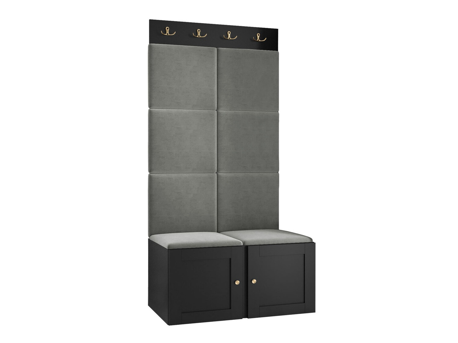 Előszoba garnitúra Hartford 375 (Fekete)