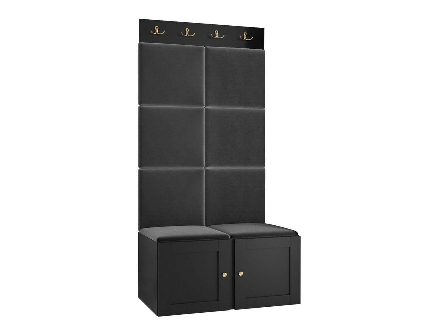 Előszoba garnitúra Hartford 375 (Fekete)