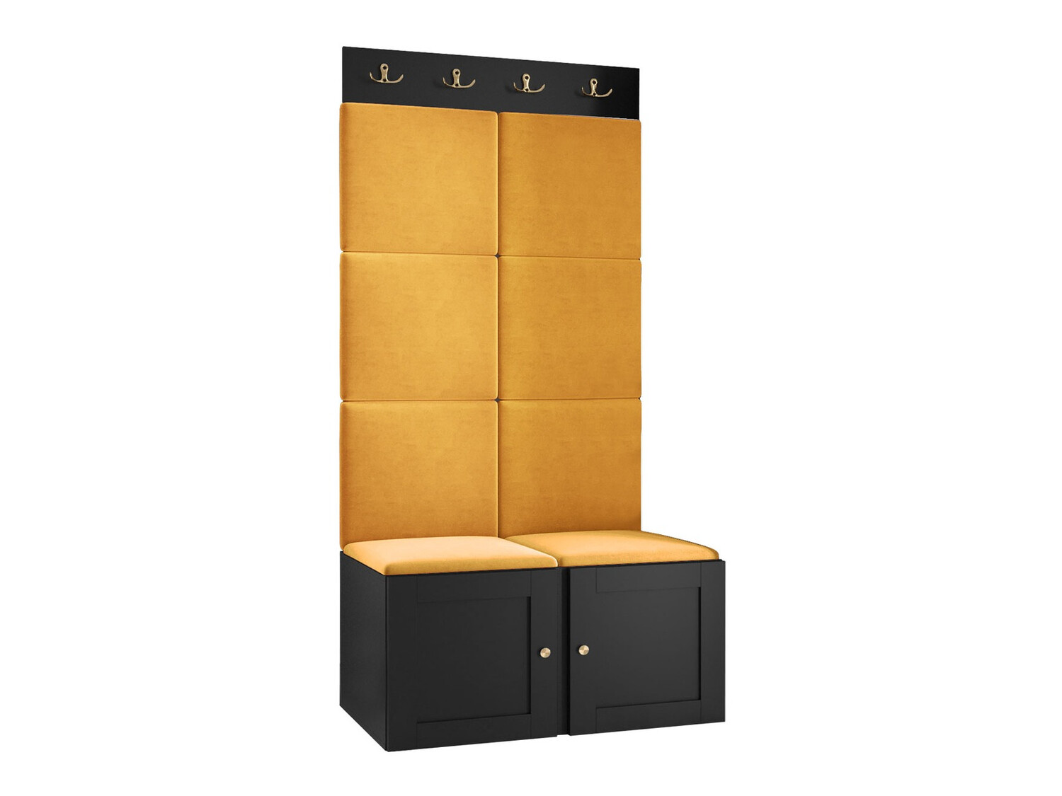 Előszoba garnitúra Hartford 375 (Fekete)