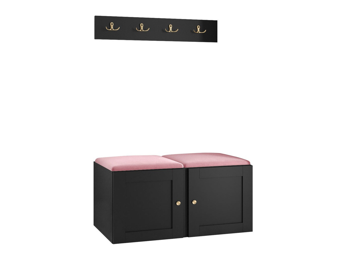 Előszoba garnitúra Hartford 376 (Fekete)