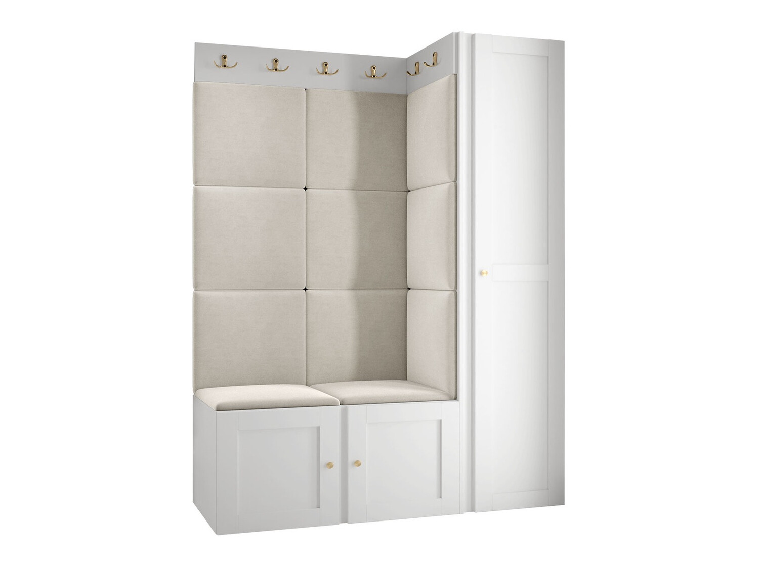 Előszoba garnitúra Hartford 377 (Fehér)