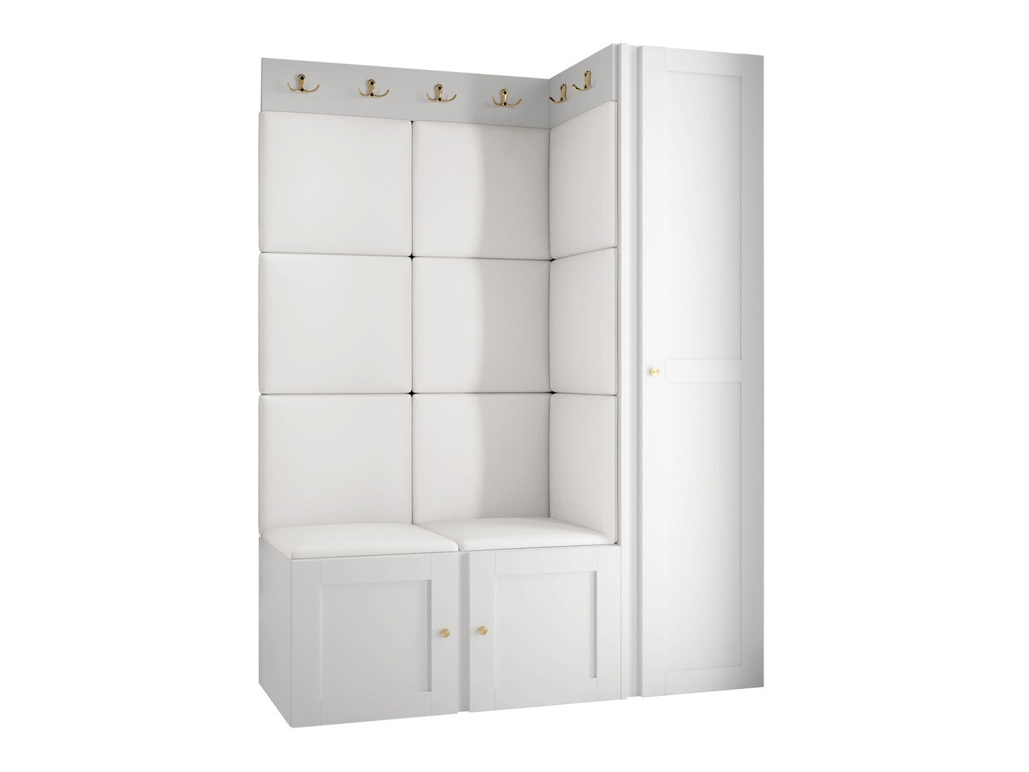 Előszoba garnitúra Hartford 377 (Fehér)