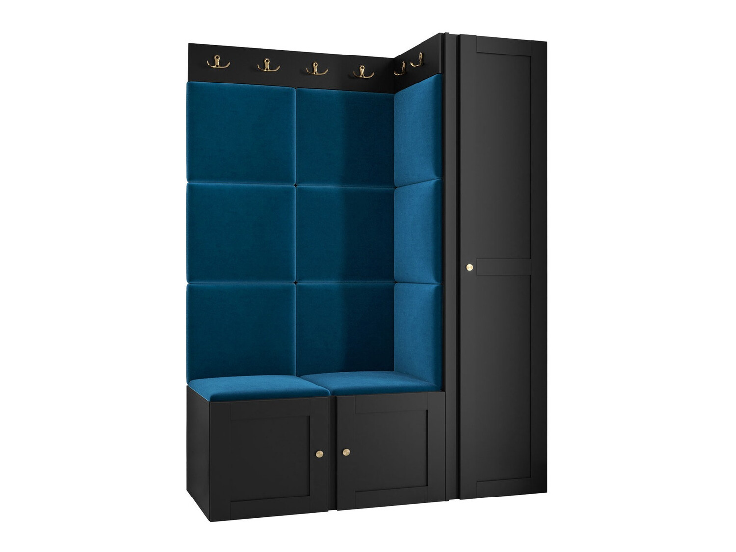 Előszoba garnitúra Hartford 377 (Fekete)