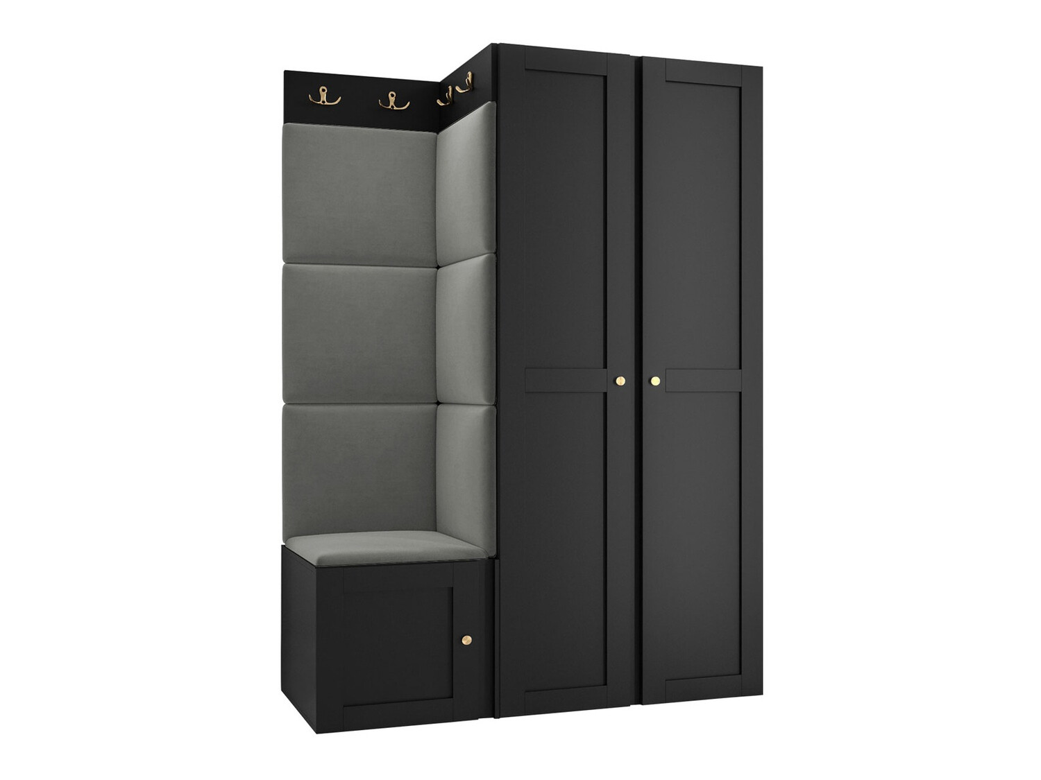 Előszoba garnitúra Hartford 379 (Fekete)