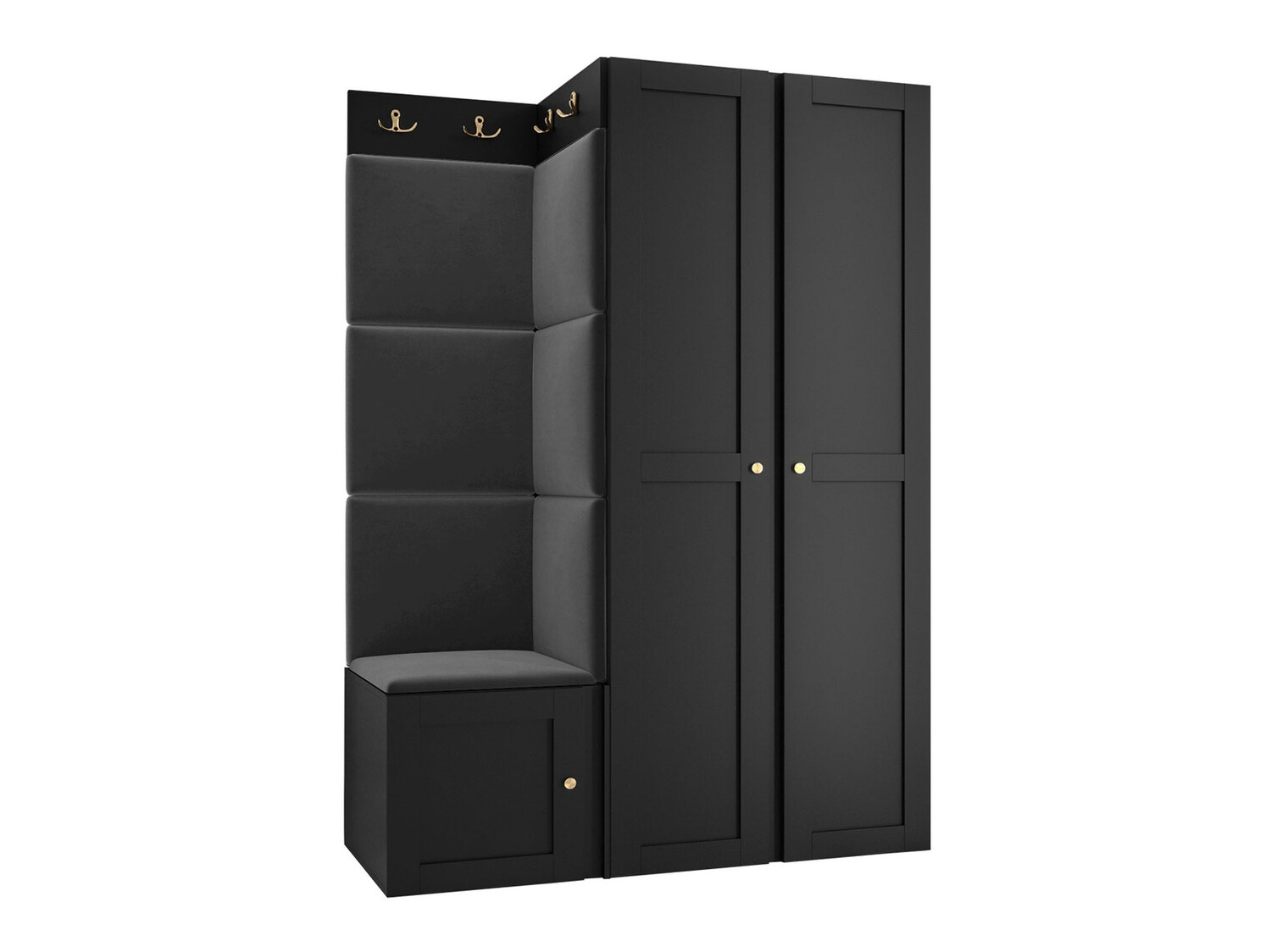 Előszoba garnitúra Hartford 379 (Fekete)