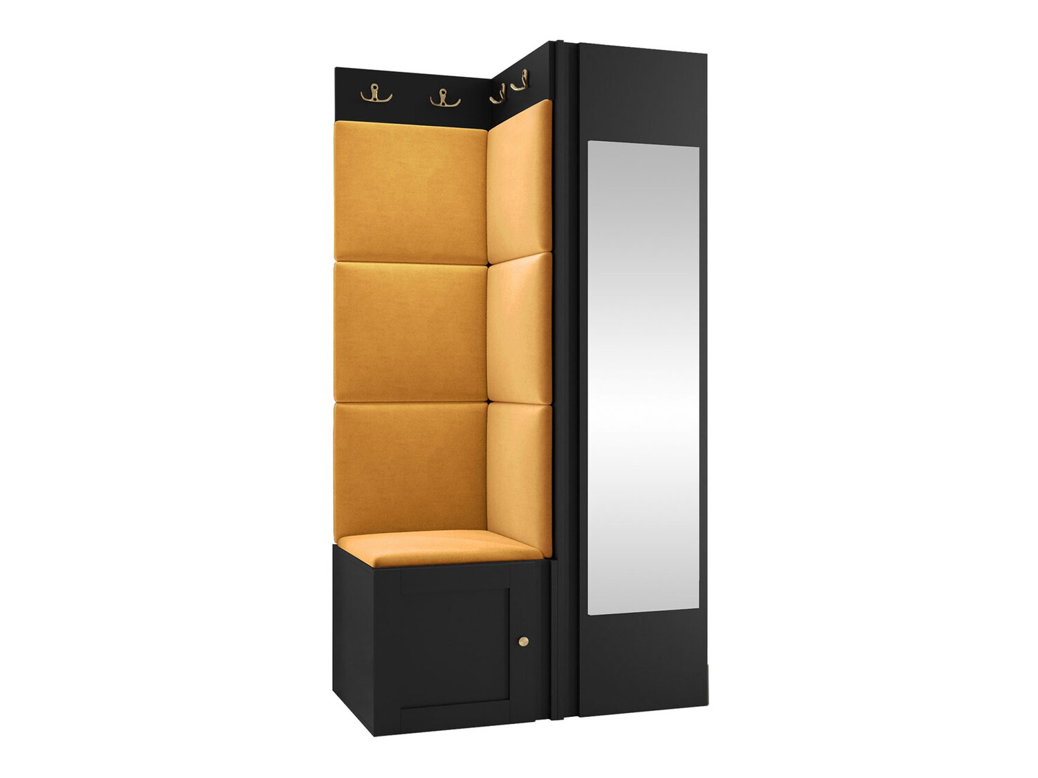 Előszoba garnitúra Hartford 382 (Fekete)