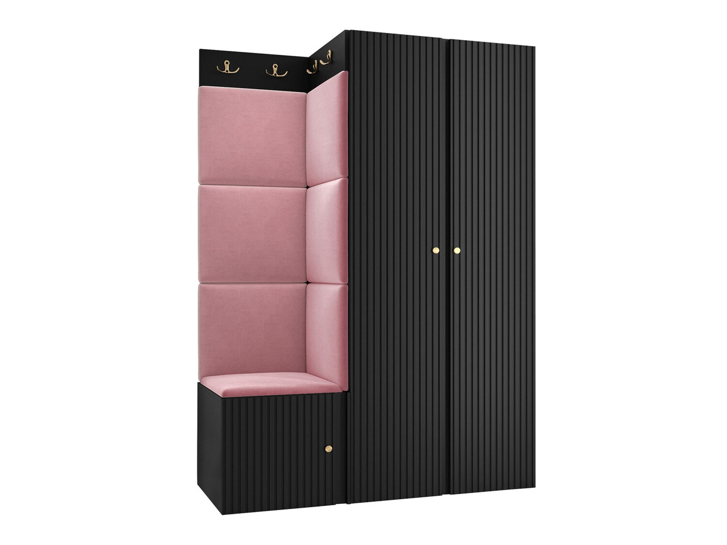 Előszoba garnitúra Hartford 387 (Fekete)