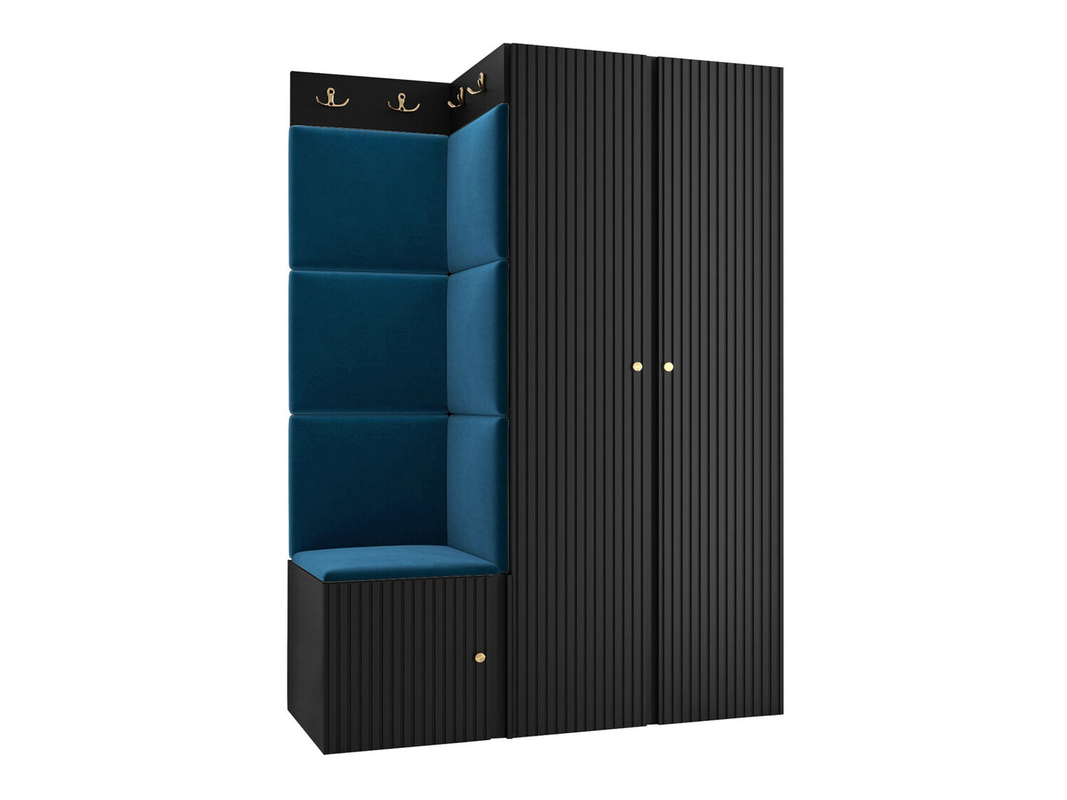 Előszoba garnitúra Hartford 387 (Fekete)