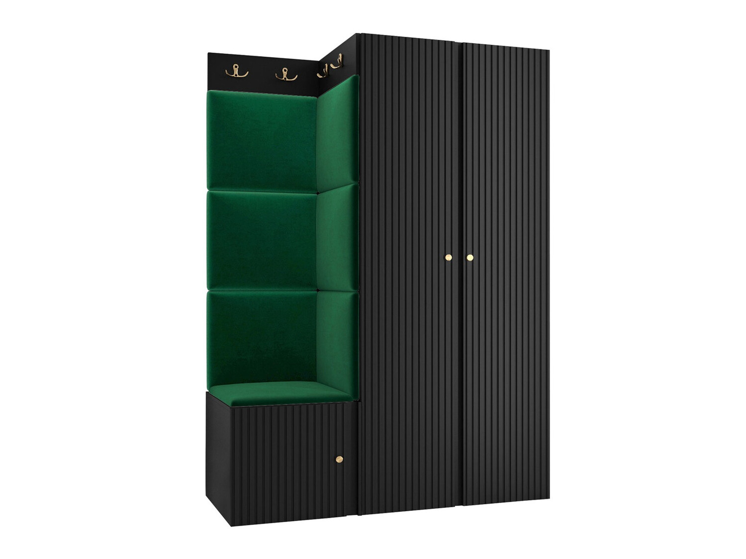 Előszoba garnitúra Hartford 387 (Fekete)