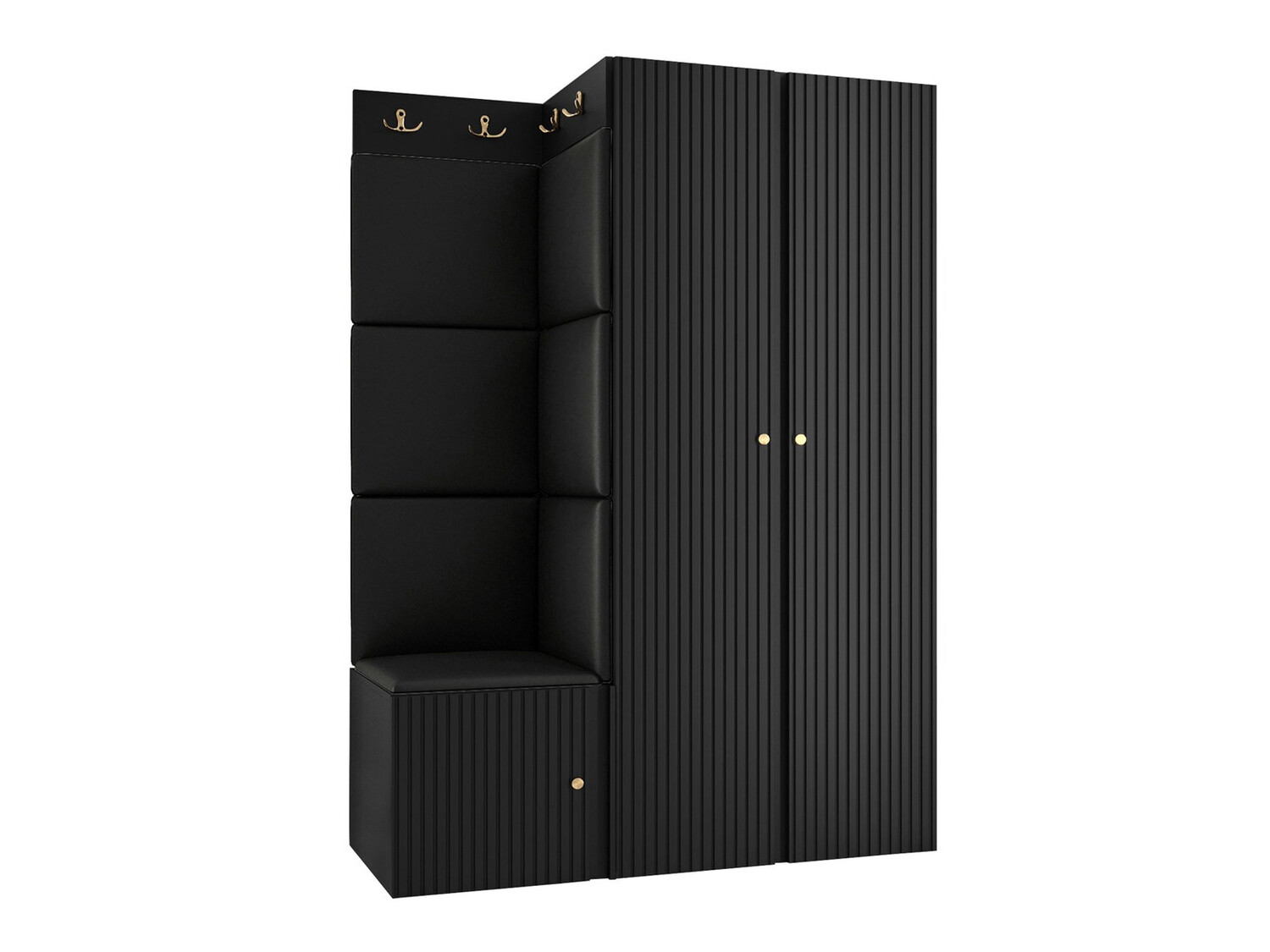 Előszoba garnitúra Hartford 387 (Fekete)