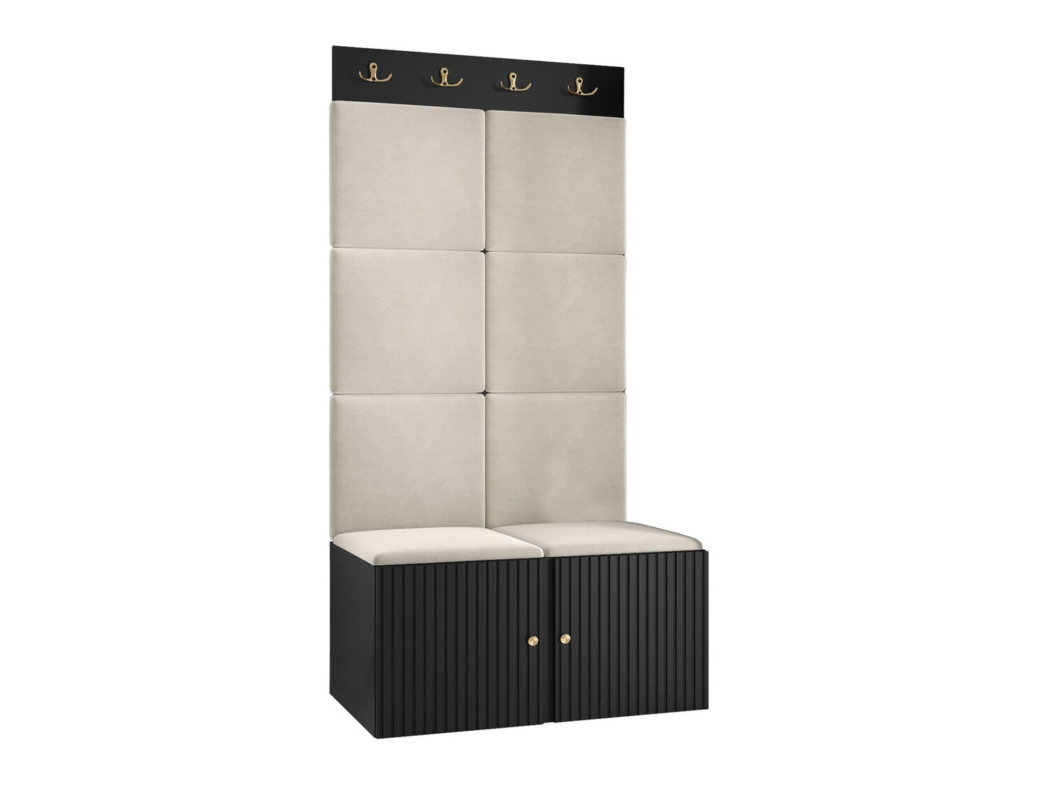 Előszoba garnitúra Hartford 383 (Fekete)