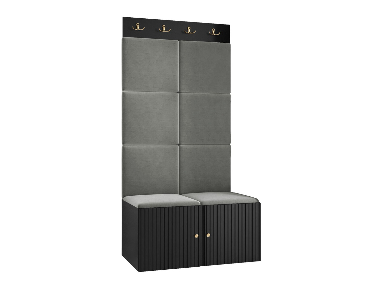 Előszoba garnitúra Hartford 383 (Fekete)