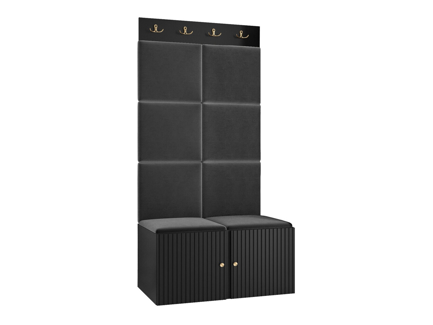 Előszoba garnitúra Hartford 383 (Fekete)